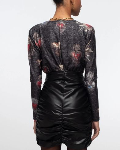 Peace And Chaos - Ebony Mini Skirt