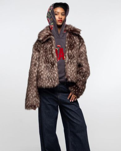 Peace And Chaos - Lavish Eco Fur Coat