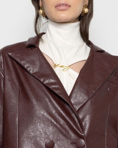 Mallory The label - Harlow Oversized Blazer Leather 