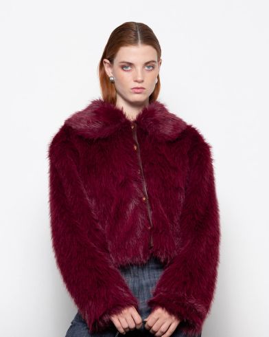 Mallory The label - Orellia Short Faux Fur Jacket  