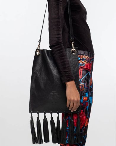 Peace And Chaos - Karma Tassel Tote Bag