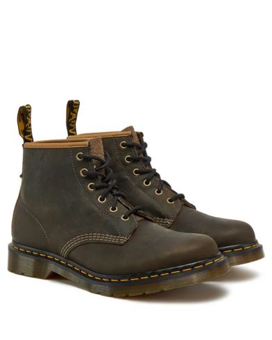Dr Martens - 101 Antique Pull Up + Long Napped Suede Booties