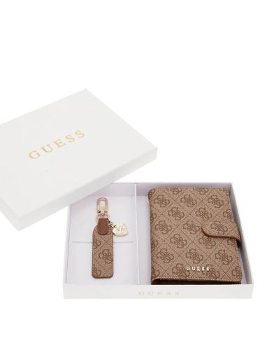 Guess - Gift Box Passport Case+Keyring