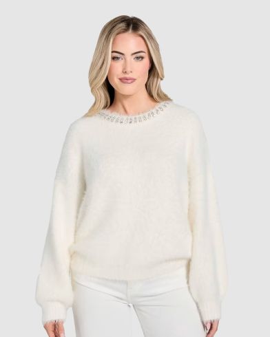 Guess - Ls Cn Arisa Rhinestone Swtr