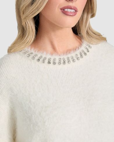 Guess - Ls Cn Arisa Rhinestone Swtr