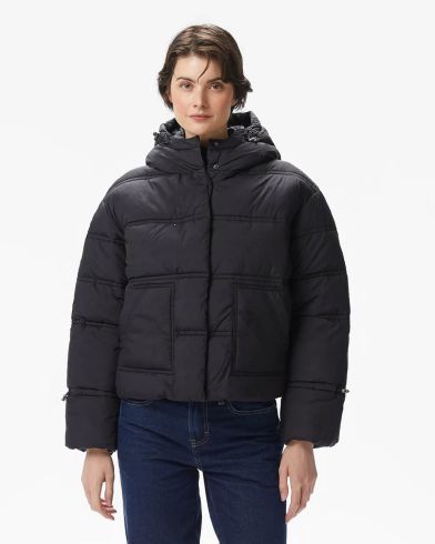 Guess - New Daisy Crop Logo Puffer