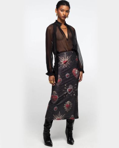 Peace And Chaos - Elisium Midi Skirt