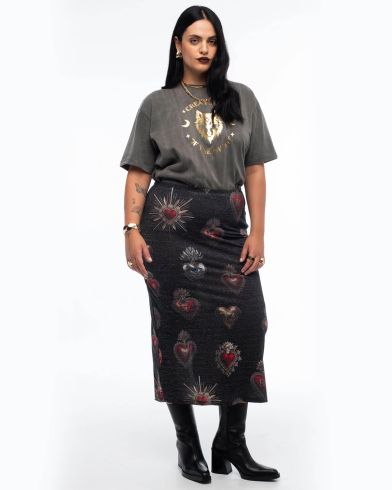 Peace And Chaos - Elisium Midi Skirt
