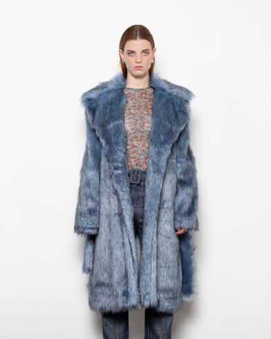 Γυναικείο Γούνινο Παλτό Mallory The label - Cloud Long