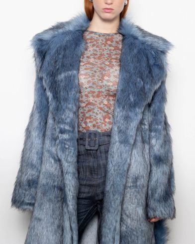 Γυναικείο Γούνινο Παλτό Mallory The label - Cloud Long