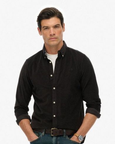 Ανδρικό Μακρυμάνικο Πουκάμισο Superdry - D3 Stud Classic Needle Cord