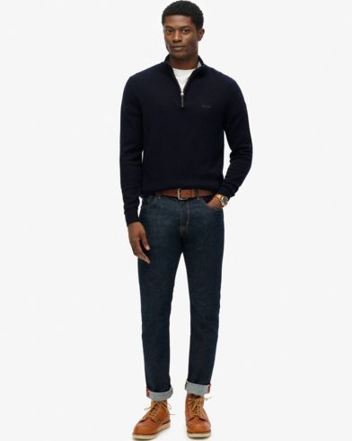 Ανδρική Μακρυμάνικη Μπλούζα Superdry - D3 Stud Wool Blend Half Zip