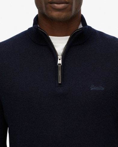 Ανδρική Μακρυμάνικη Μπλούζα Superdry - D3 Stud Wool Blend Half Zip