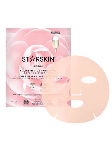 Starskin - Camellia 2-Step Oil Sheet Mask-Brightening & Nourishing