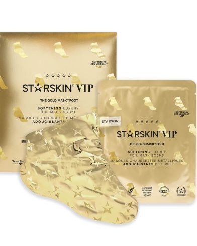 Starskin - Gold Foot Softening Foil Socks -Single