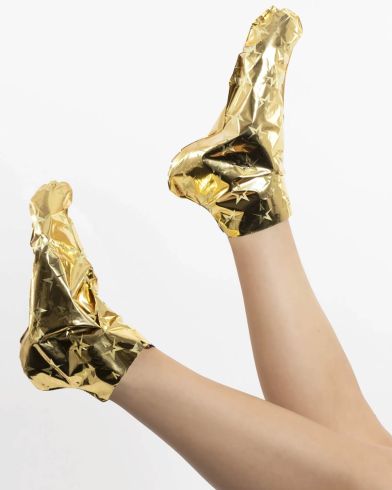 Starskin - Gold Foot Softening Foil Socks -Single