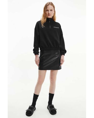 Calvin Klein - Faux Leather Skirt 