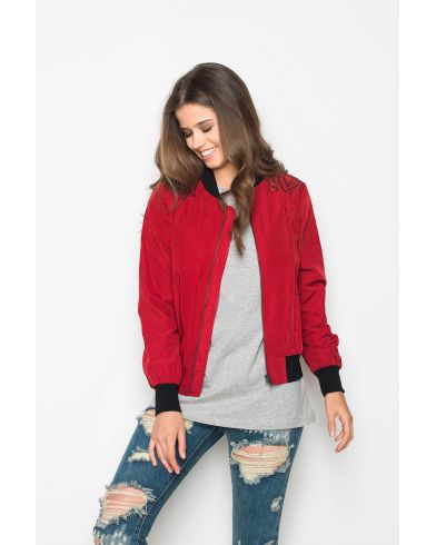 Minkpink - Valley Of The Vine Embroidered Bomber