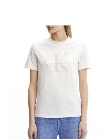 Γυναικεία Κοντομάνικη Μπλούζα Calvin Klein - Two Tone Monogram Regular
