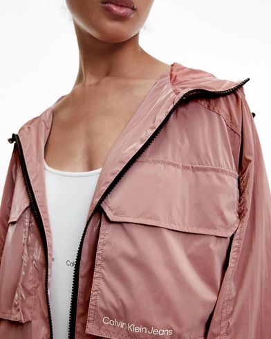 Γυναικείο Jacket με Κουκούλα Calvin Klein - Pearlized Lw