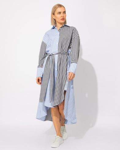 Sourloulou - 22X917 Checked Dress 