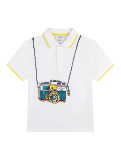 Παιδική Κοντομάνικη Polo Μπλούζα Little Marc Jacobs - 523 K