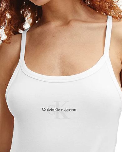 Γυναικείο Κορμάκι με Τιράντες Calvin Klein - Seasonal Monogram High Leg