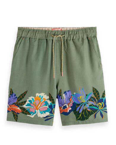 Ανδρικό Σορτς Scotch &amp; Soda - Seasonal With Placement Flower Print