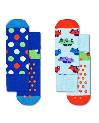 Happy Socks - 2-Pack Kids Car Anti-Slip Socks 