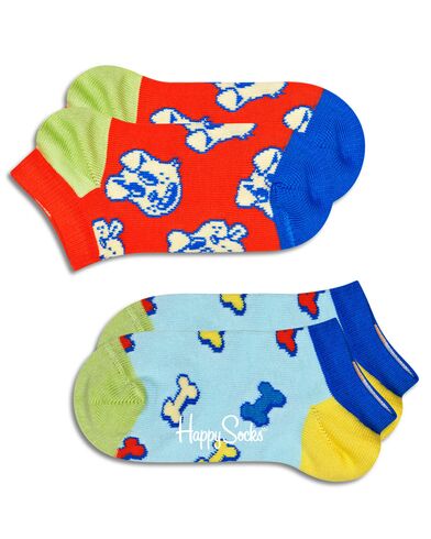 Παιδικές Κάλτσες Happy Socks 2 Ζευγάρια - Kids Dog & Bone Low