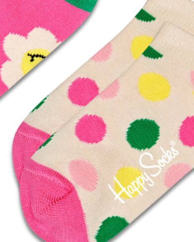 Happy Socks - 2-Pack Kids Smiley Daisy Low Socks  