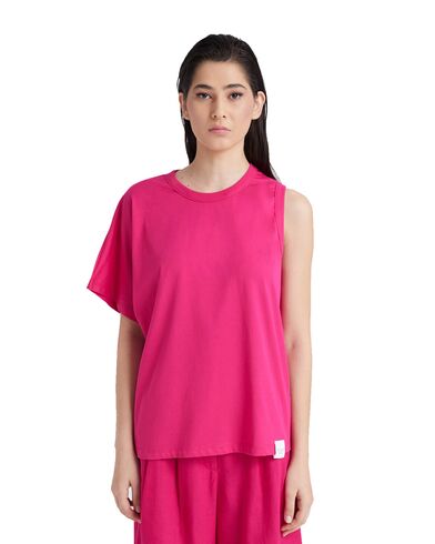 Γυναικεία Κοντομάνικη Μπλούζα 4 Tailors - Assymetron