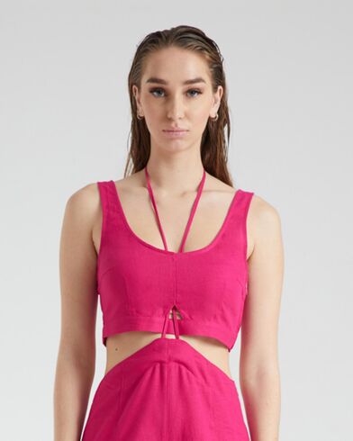 Γυναικεία Crop Μπλούζα 4 Tailors - Kyklos