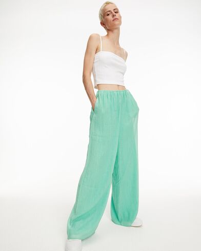 Γυναικείο Παντελόνι Calvin Klein - Crinkle Long