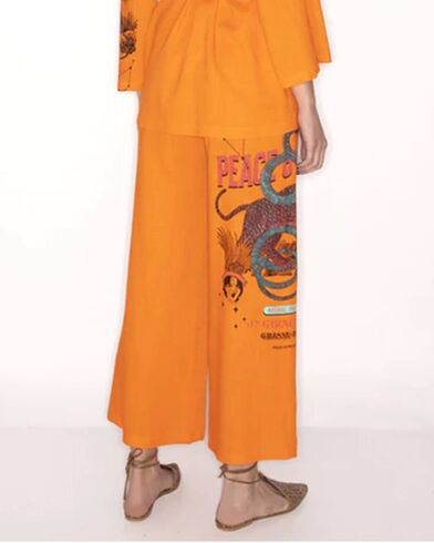 Γυναικείο Παντελόνι Peace And Chaos - Tangerine