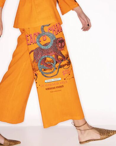 Γυναικείο Παντελόνι Peace And Chaos - Tangerine