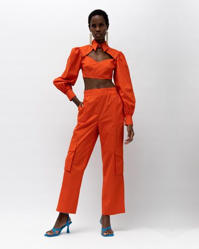 Γυναικείο Cargo Παντελόνι Mallory The label - Emerald