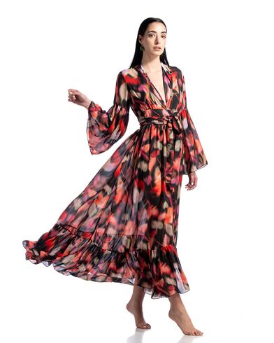 Γυναικείο Φόρεμα Kimono Good Times - Flowers