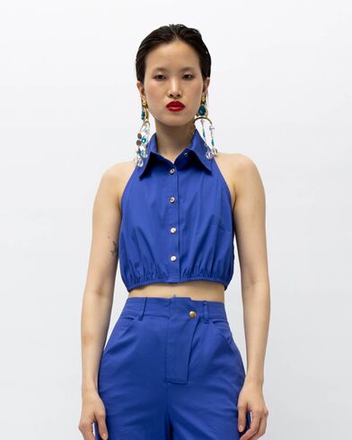 Mallory The label - Ammos Crop Sleeveless Shirt