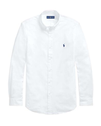 Men Shirt Polo Ralph Lauren Cubdppcs-Long Sleeve-Sport Shirt 710867364002 100 white 