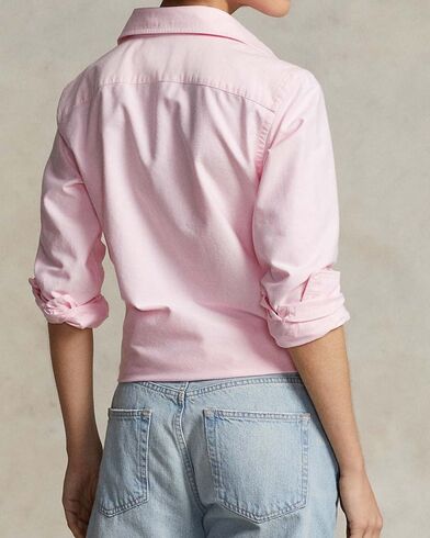 Women Shirt Polo Ralph Lauren Ls Crlte St-Long Sleeve-Button Front Shirt 211891377002 650 Pink