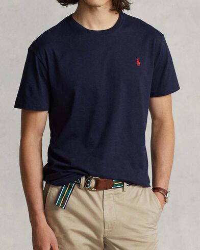 Ανδρική Κοντομάνικη Μπλούζα Polo Ralph Lauren - Sscnm2-Short Sleeve-T-Shirt 710680785004 410