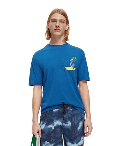 Ανδρική Κοντομάνικη Μπλούζα Scotch &amp; Soda - Sporty Artwork