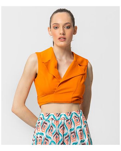 Γυναικεία Αμάνικη Μπλούζα Sourloulou - 23S353