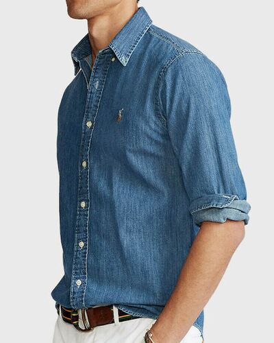 Ανδρικό Μακρυμάνικο Πουκάμισο Polo Ralph Lauren - Cubdppcs 710792043001