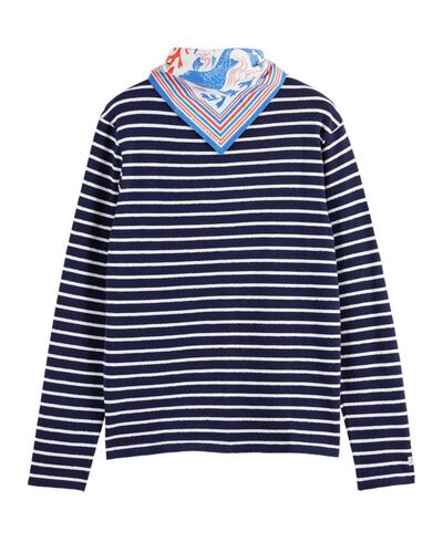Ανδρική Μακρυμάνικη Μπλούζα Scotch & Soda - Striped Ls