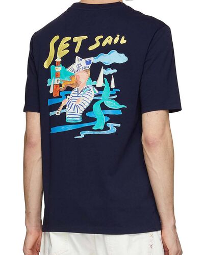 Ανδρική Κοντομάνικη Μπλούζα Scotch &amp; Soda - Front Back Sailor Artwork