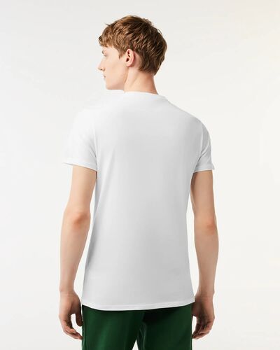 Men T-Shirt Lacoste Devanlay 3TH6709 001 blanc  