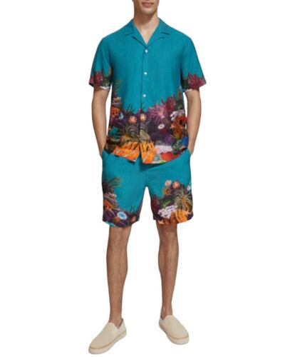 Ανδρικό Κοντομάνικο Πουκάμισο Scotch &amp; Soda - Placement Print