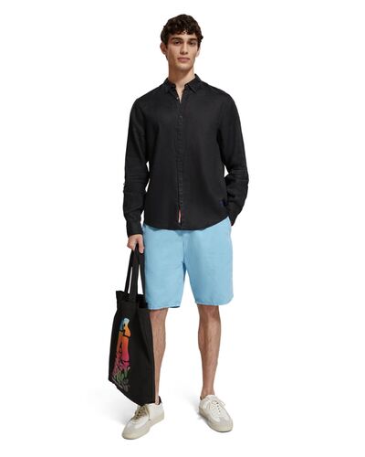 Scotch &amp; Soda - Linen Shirt With Roll-Up 